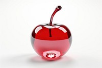 Hand Blown Glass cherry shape apple fruit food.