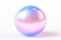 Iridescent sphere white background accessories electronics.