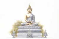 Buddha statue representation spirituality architecture. AI generated Image by rawpixel.