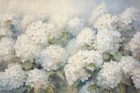 Hydrangea field painting backgrounds blossom.