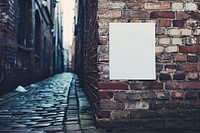 Brick wall in alley alleyway street urban.