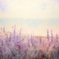 Lavenders garden painting backgrounds outdoors.