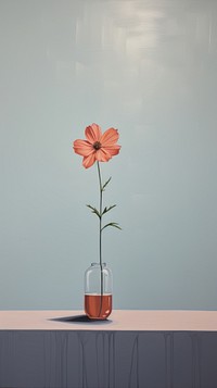 Flower painting plant vase.