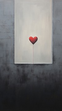 Painting balloon heart creativity.