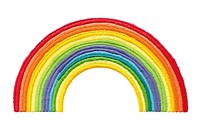 Rainbow in embroidery style creativity variation spectrum.