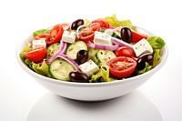 Salad with fresh vegetables salad tomato cheese.