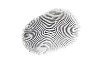 Fingerprint spiral white background concentric.