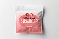 Freeze dried strawberry snack bag