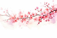 Cherry blossom border flower cherry plant.
