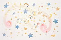 Music note background backgrounds confetti paper. AI generated Image by rawpixel.