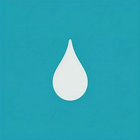 Water drop icon logo simplicity turquoise.