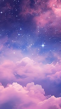  Purple outdoors fantasy galaxy. AI generated Image by rawpixel.