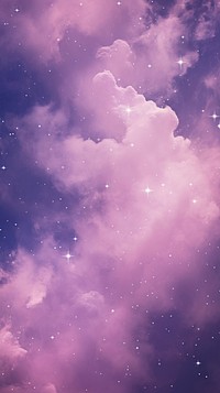  Purple astronomy outdoors fantasy. AI generated Image by rawpixel.