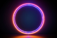  Neon lights on dark background circle purple illuminated. AI generated Image by rawpixel.
