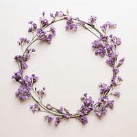  Real pressed lilac flowers lavender wreath purple. AI generated Image by rawpixel.