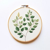 Leave plant embroidery pattern creativity.