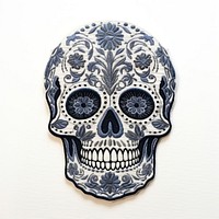 Skull drawing art representation.
