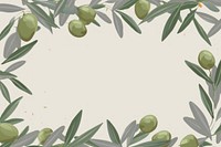 Olive border frame backgrounds plant food. AI generated Image by rawpixel.