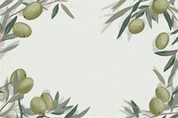 Olive border frame backgrounds plant leaf. AI generated Image by rawpixel.