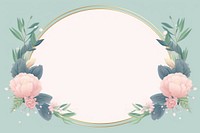Botanical leaf frame pattern flower plant. AI generated Image by rawpixel.