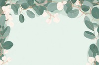 Eucalyptus border frame backgrounds outdoors pattern. AI generated Image by rawpixel.