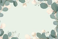 Eucalyptus border frame backgrounds pattern plant. AI generated Image by rawpixel.