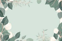 Eucalyptus border frame backgrounds pattern plant. AI generated Image by rawpixel.