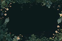 Green leaves border frame backgrounds outdoors pattern. AI generated Image by rawpixel.