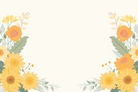 Sunflower border frame backgrounds pattern plant. AI generated Image by rawpixel.