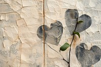 Heart ephemera border background backgrounds plant paper.