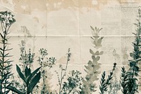 Landscape ephemera border background herbs backgrounds drawing.