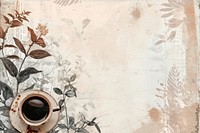 Coffee cup ephemera border backgrounds paper art.