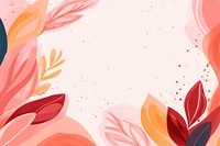  Shapes and leaves in pastel abstract pattern pink. AI generated Image by rawpixel.