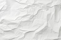 Crumpled paper texture backgrounds white monochrome. 