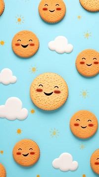  Cute Summer cookie gingerbread backgrounds. AI generated Image by rawpixel.