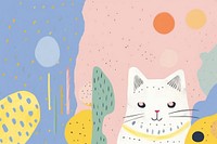 Cat background art backgrounds pattern.