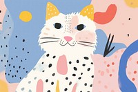 Cat background art backgrounds pattern.