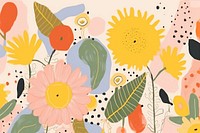 Memphis sunflower background art backgrounds pattern.