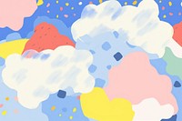 Cloud memphis background backgrounds abstract art.
