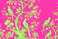 Birds wallpaper pattern green.