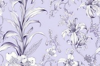 Lily flowers wallpaper pattern plant.