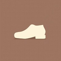 Men shoes icon footwear brown wood.