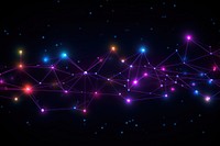  Neon network connection backgrounds astronomy purple. AI generated Image by rawpixel.