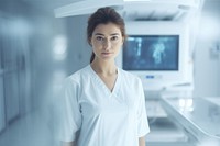 Medical staff standing hospital working. AI generated Image by rawpixel.