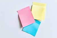 Cute sticky note envelope paper white background.