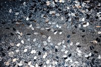 Silver colored glitter backgrounds outdoors high angle view. AI generated Image by rawpixel.