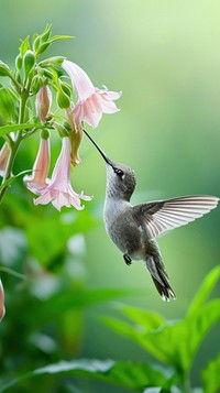 Hummingbird hummingbird flower hovering.