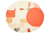 Circle paper collage element backgrounds painting art.