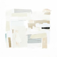 Holographic paper collage element backgrounds white art.