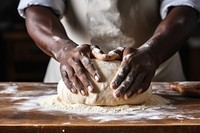 Black people male hands cooking making baker.